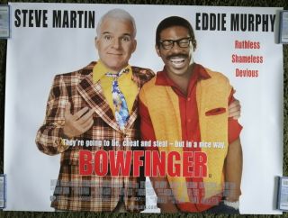 Bowfinger (1999) Uk Quad Movie Poster Eddie Murphy Steve Martin Rolled