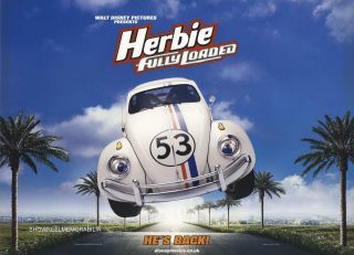 Herbie Fully Loaded 2005 Uk Mini Cinema Poster Lindsay Lohan