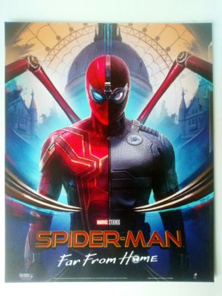 Spider - Man: Far From Home Poster Tom Holland Iron - Spider Stealth Suit Marvel A5