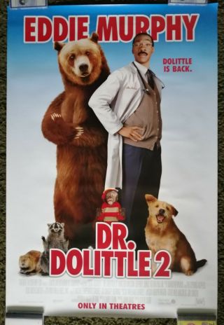 Dr.  Doolittle 2 (2001) One 1 Sheet Movie Poster Eddie Murphy Rolled