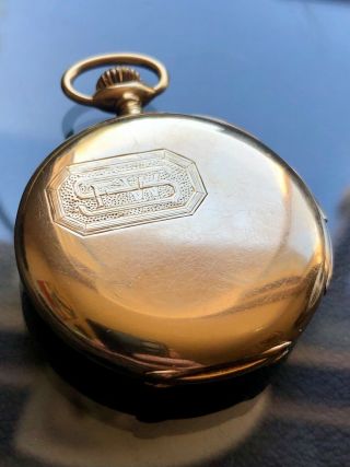 Rare and lovely Meylan 18K gold minute repeater pocket watch 47mm - 2