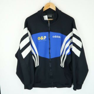 Adidas Vintage 90s Colour Block Retro Track Suit Zip Jacket Sz Large (e5645)