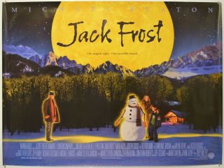 Jack Frost (1999) Quad Movie Poster - Michael Keaton,  Kelly Preston