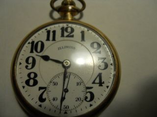 1922 Gold Filled Illinois Bunn Special Pocket Watch 19 Jewel
