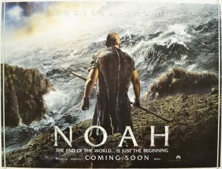 Noah (2014) Quad Movie Poster - Russell Crowe,  Jennifer Connelly (adv)