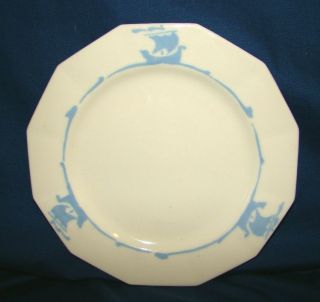 Rookwood Pottery 2701h Blue Ships 8 1/4 " Plate