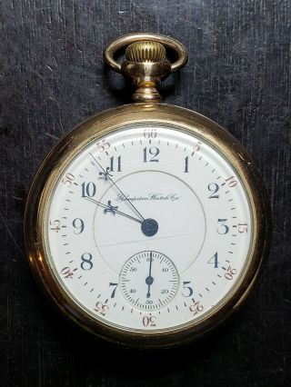 1893 Hampden 18 Size,  17 Jewel Special Railway Pocket Watch
