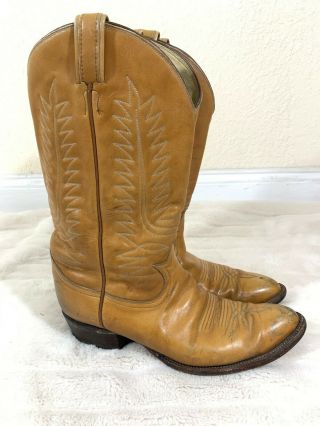 Tony Lama - Style 6275 Mens Vintage Cowboy Boots | Brown | Us Size 10 E