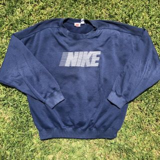 Vintage 1990s Nike Pullover Blue Xl Sweatshirt