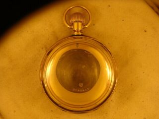 18 Size Pocket Watch Case Open Face Yellow Gold Filled