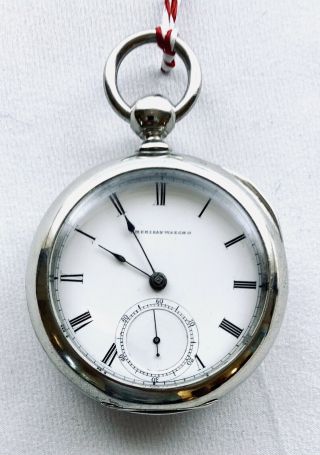 18s Waltham American Watch Co 1857 Kw Ks 15j Wwco Pocket Watch Circa 1870