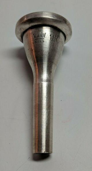 King 11m Vintage Trombone Mouthpiece | Small Shank.  Pre - Owned.