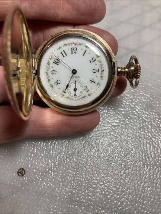 Waltham Hunter Grade J Model 1890 Pocket Watch Case Size 4s