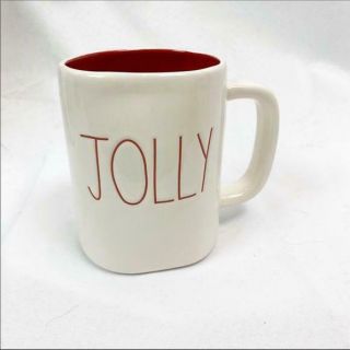 Rae Dunn Jolly Ceramic Coffee Mug Christmas Santa
