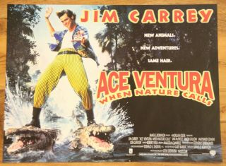 Ace Ventura When Nature Calls Mini Quad Movie Poster 1995 Jim Carey