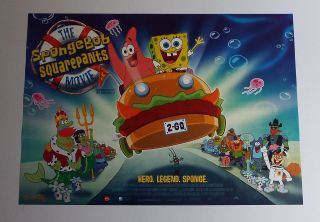 The Spongebob Square Pants Movie 2005 Uk Mini Quad Cinema Poster