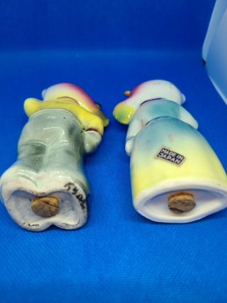 Vintage Anthropomorphic Fish Head / Heads People Salt and Pepper Shakers PY 3