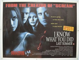 I Know What You Did Last Summer (1997) Cinema Quad Movie Poster