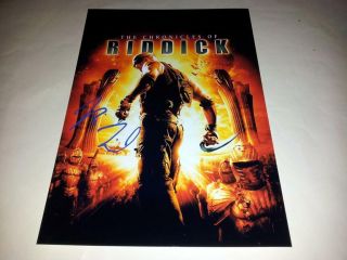 The Chronicles Of Riddick Pp Signed 12 " X8 " Poster Vin Diesel
