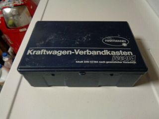 Vintage Hartmann First Aid Kit Din 13164 Germany Audi Vw Bmw Mercedes