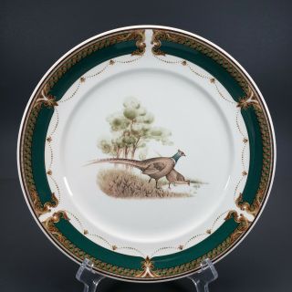 1 Keltcraft Noritake Ireland 9198 Wicklow Green Dinner Plate Pheasants