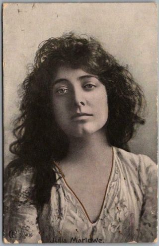 Vintage 1900s Julia Marlowe Postcard Stage Actress / Shakespeare /