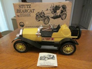 Vintage Jim Beam Bourbon Decanter 1914 Stutz Bearcat Car Automobile