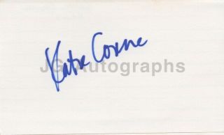Katie Couric - Hall Of Fame Television Journalist - Signed 3x5 Card