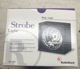 Radio Shack 1999 Xenon Strobe Light Model 42 - 3067 Variable Speeds Vintage