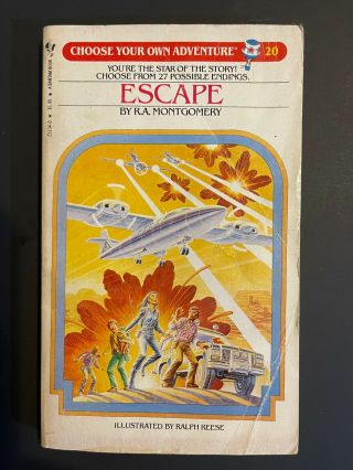 Choose Your Own Adventure 20 Escape By R.  A.  Montgomery Vtg Paperback