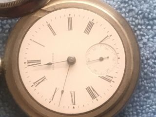 1903 Waltham Model 1883 Grade 1 Pocket Watch 18s 7j Service keeps good time￼ 2
