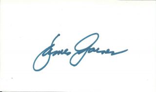 James Garner Great Escape Rockford Hand Signed Autographed Card D.  2014