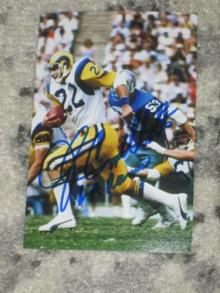Los Angeles Rams John Cappelletti Signed 4x6 Photo Nfl Autograph