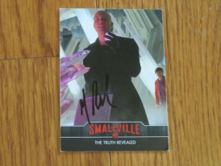 Michael Rosenbaum Autographed Smallville Card Hand Signed Lex Luther
