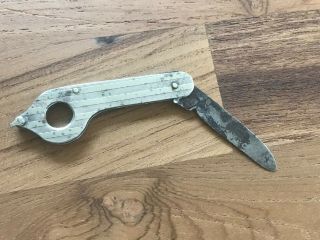 Vintage Watch Fob Cigar Cutter With Knife.  May Be Sterling