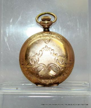 1906 size 0s Elgin National Watch Co.  ladies Pocket Watch need oil 3