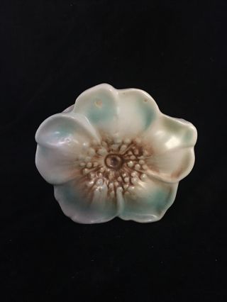 Mccoy Flower Blossom Wall Pocket Pottery Planter Vase Art Deco Mid Century