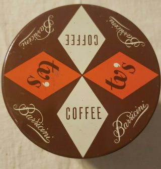 Vintage Barricini TV ' s Coffee Tin 3