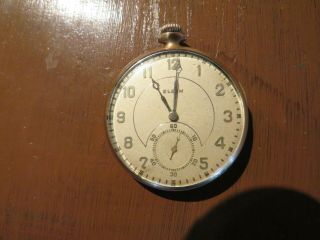 Elgin Watch Co Grade 452 1928 12s 17j Openface Pocket Watch Gold Filled Case 14k