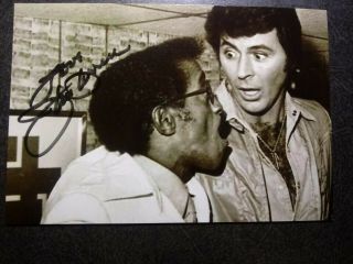 James Darren Hand Signed Autograph 4x6 Photo With Sammy Davis Jr - Singer & Actor