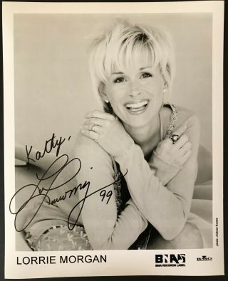 Lorrie Morgan Autographed 8 X 10 Promo Photo - - Signed To Kathy