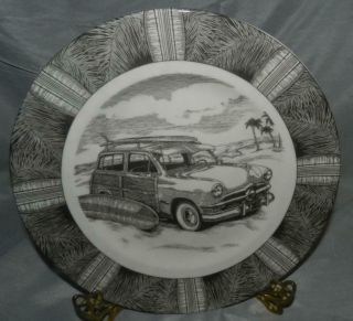 222 Fifth Slice Of Life Surf Woody By Marla Shega 10 - 5/8 " Dinner Plate