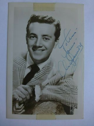 Vic Damone Signed Autographed Picture Postcard 1940 