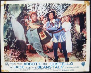 Jack And The Beanstalk 1953 Abbott And Costello 2 Uk Lobby Cards