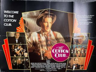 The Cotton Club (1985) Uk Quad Poster Richard Gere