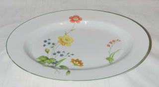 Castlecourt Fine China 12 1/2 Inch Oval Serving Plate April Flowers,  Japan