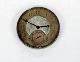 Hamilton Pocket Watch Movement 12 Size 17 Jewel Runs Sa21 - 98
