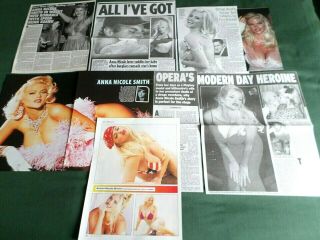 Anna Nicole Smith - Model/ Film Star - Clippings /cuttings Pack