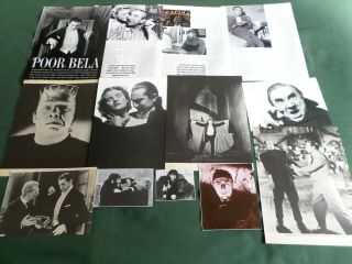 Bela Lugosi - Horror / Film Star - Clippings /cutting Pack