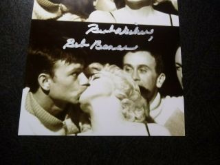 ROBERT BANAS Authentic Hand Signed Autograph 2X 4X6 Photo KISSING MARILYN MONROE 3